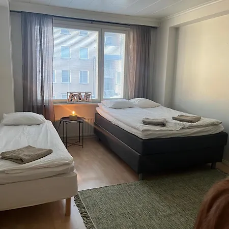 Saunallinen Kolmio Tampereen Ydinkeskustassa アパート *